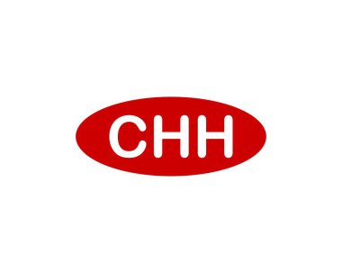 CHH Logo tasarım vektör şablonu. CHH