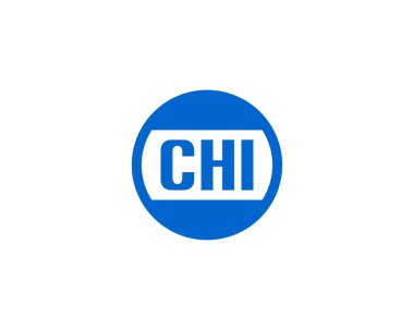 CHI logo tasarım vektör şablonu. CHI