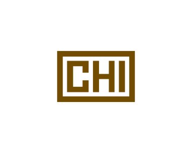 CHI logo tasarım vektör şablonu. CHI