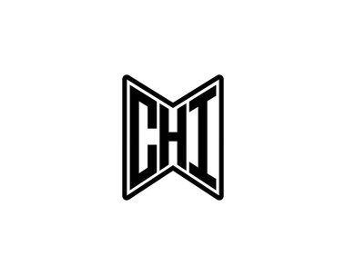 CHI logo tasarım vektör şablonu. CHI