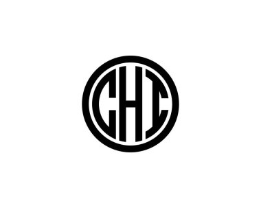 CHI logo tasarım vektör şablonu. CHI
