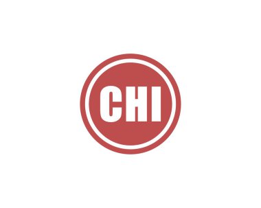 CHI logo tasarım vektör şablonu. CHI