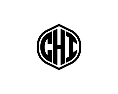 CHI logo tasarım vektör şablonu. CHI