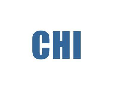 CHI logo tasarım vektör şablonu. CHI