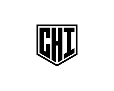 CHI logo tasarım vektör şablonu. CHI