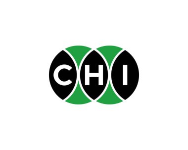 CHI logo tasarım vektör şablonu. CHI