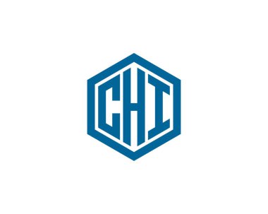 CHI logo tasarım vektör şablonu. CHI