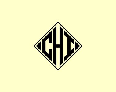 CHI logo tasarım vektör şablonu. CHI