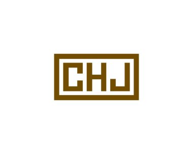 CHJ logo tasarım vektör şablonu. CHJ