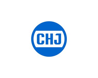CHJ logo tasarım vektör şablonu. CHJ