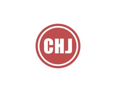 CHJ logo tasarım vektör şablonu. CHJ