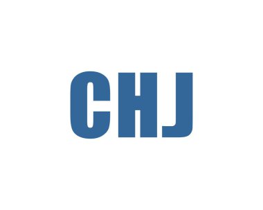 CHJ logo tasarım vektör şablonu. CHJ