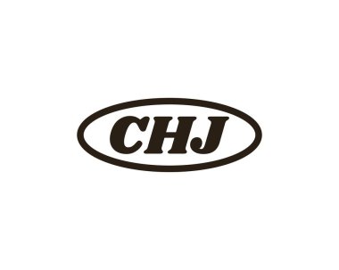 CHJ logo tasarım vektör şablonu. CHJ