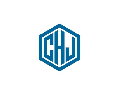 CHJ logo tasarım vektör şablonu. CHJ