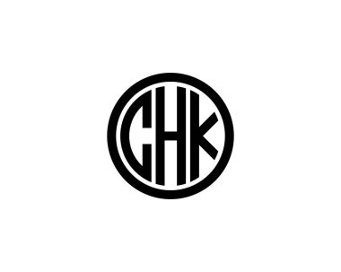 CHK logo tasarım vektör şablonu. CHK