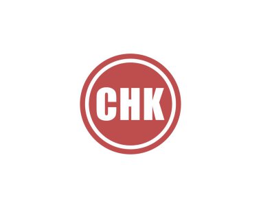 CHK logo tasarım vektör şablonu. CHK