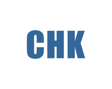 CHK logo tasarım vektör şablonu. CHK