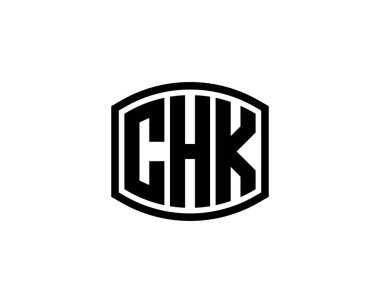 CHK logo tasarım vektör şablonu. CHK