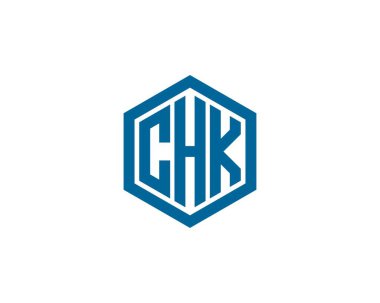 CHK logo tasarım vektör şablonu. CHK