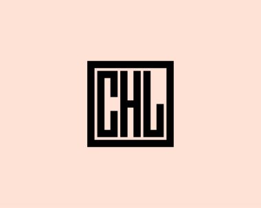 CHL logo tasarım vektör şablonu. CHL