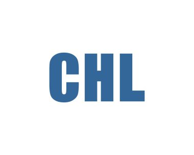 CHL logo tasarım vektör şablonu. CHL
