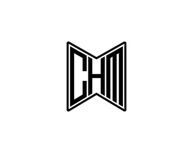 CHM logo tasarım vektör şablonu. CHM
