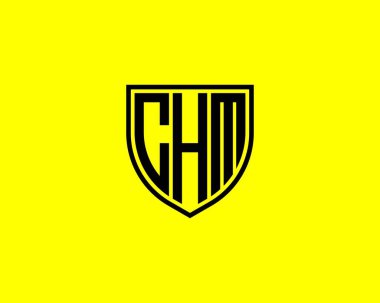 CHM logo tasarım vektör şablonu. CHM