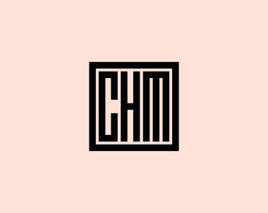 CHM logo tasarım vektör şablonu. CHM