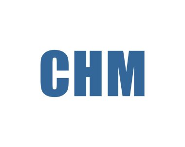 CHM logo tasarım vektör şablonu. CHM