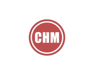 CHM logo tasarım vektör şablonu. CHM