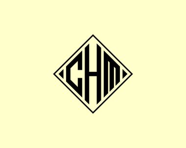 CHM logo tasarım vektör şablonu. CHM