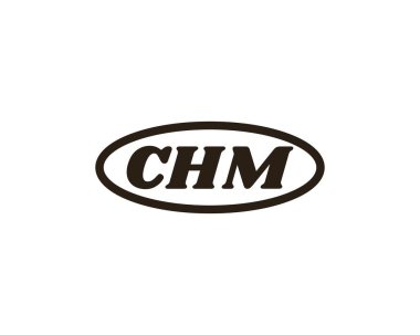 CHM logo tasarım vektör şablonu. CHM