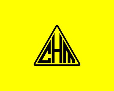 CHM logo tasarım vektör şablonu. CHM