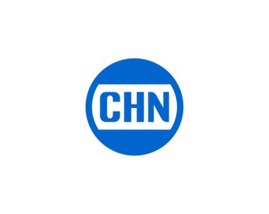 CHN Logo tasarım vektör şablonu. CHN