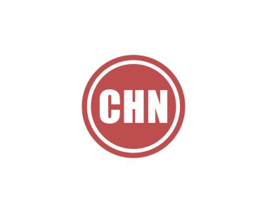 CHN Logo tasarım vektör şablonu. CHN