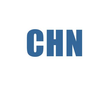 CHN Logo tasarım vektör şablonu. CHN