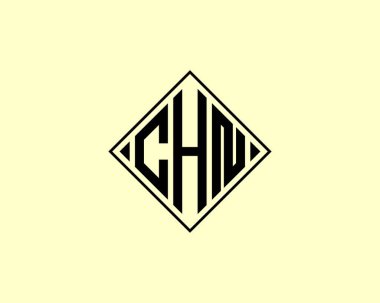 CHN Logo tasarım vektör şablonu. CHN