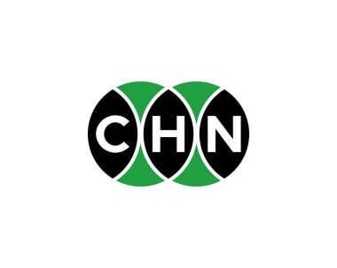 CHN Logo tasarım vektör şablonu. CHN