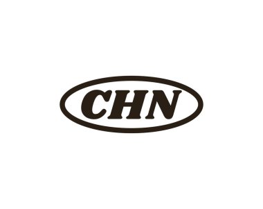 CHN Logo tasarım vektör şablonu. CHN