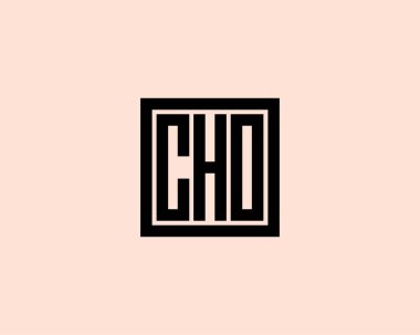 CHO logo tasarım vektör şablonu. CHO