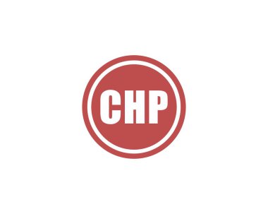 CHP Logo tasarım vektör şablonu. CHP