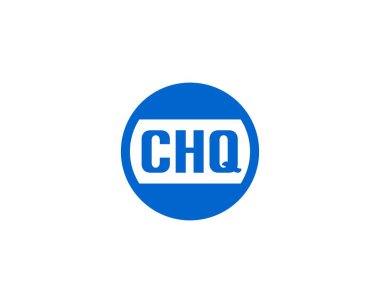 CHQ logo tasarım vektör şablonu. CHQ