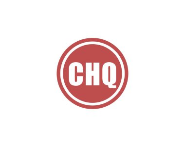CHQ logo tasarım vektör şablonu. CHQ