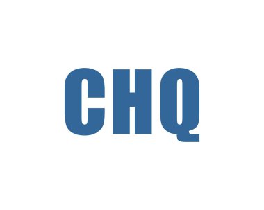 CHQ logo tasarım vektör şablonu. CHQ