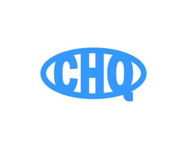 CHQ logo tasarım vektör şablonu. CHQ