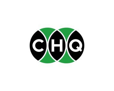 CHQ logo tasarım vektör şablonu. CHQ