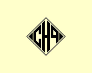 CHQ logo tasarım vektör şablonu. CHQ