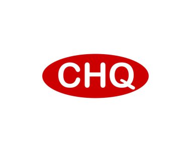 CHQ logo tasarım vektör şablonu. CHQ
