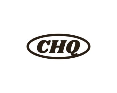 CHQ logo tasarım vektör şablonu. CHQ