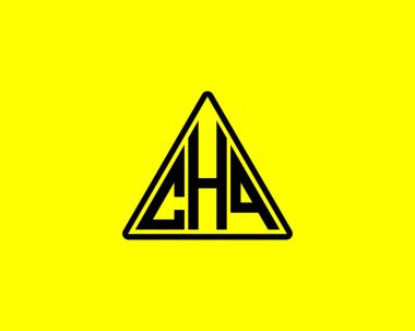 CHQ logo tasarım vektör şablonu. CHQ